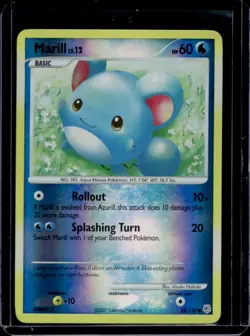 2007 Pokemon Diamond & Pearl Marill Reverse Holo #88/130 - Image 1