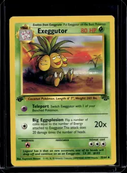 1999 Pokemon Jungle 1st Edition Exeggutor #35/64 - Image 1