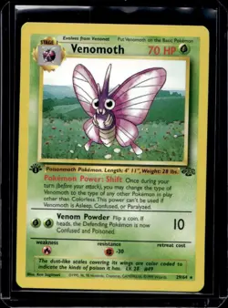 1999 Pokemon Jungle 1st Edition Venomoth #29/64 - Image 1