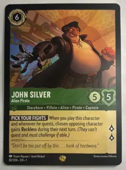 Disney Lorcana, John Silver - Alien Pirate, 82/204 - Image 1