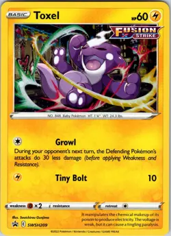 Toxel - SWSH209 SWSH: Sword & Shield Promo Cards Pokemon TCG NM Holo - Image 1