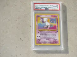 2000 POKEMON BLACK STAR MEW POKEMON LEAGUE PROMO CARD #8 PSA 10 - Image 1