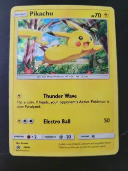 Pokemon Card Black Star Promo - 2016 Pikachu SM04 - Image 1