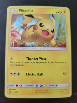 Pokemon Card Black Star Promo - 2017 Pikachu SM76 - Image 1