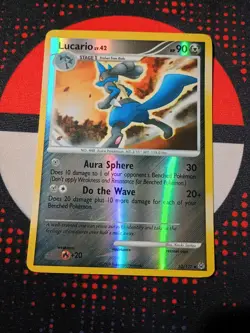 Lucario 53/127 Platinum Reverse Holo Pokemon TCG Card - Image 1