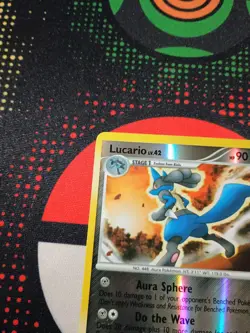 Lucario 53/127 Platinum Reverse Holo Pokemon TCG Card - Image 2