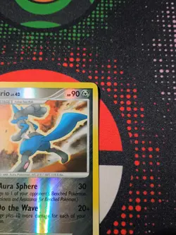 Lucario 53/127 Platinum Reverse Holo Pokemon TCG Card - Image 3