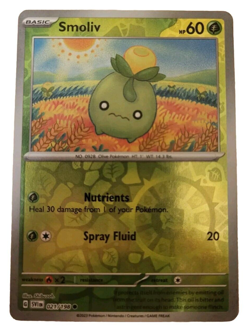 Smoliv - 021/198 Scarlet & Violet Reverse Holo Common Pokemon Trading Card (A3 - Image 1