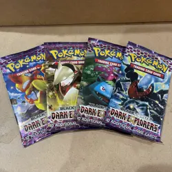 Pokemon TCG Black White Dark Explorers Booster Pack 10 Cards X 1 - Image 1