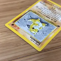 French Sandshrew Sabelette 62/102 Base Set 1st Edition Pokemon Card 1998 - Image 3