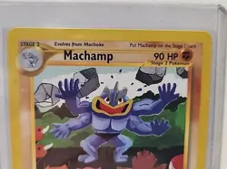 Pokemon Machamp BLACK STAR 43 - WOTC PROMO CARD - POKEMON LEAGUE 2002 - Image 2