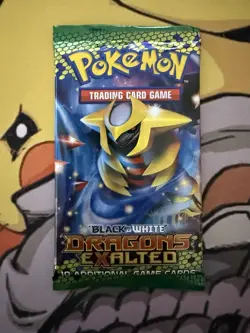 Sealed Pokemon Black And White Dragons Exalted Booster Pack - 10 Cards Giratina - Image 1