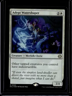 Adept Watershaper - 3 - Foil - ECL - NM - MTG Magic the Gathering - Image 1