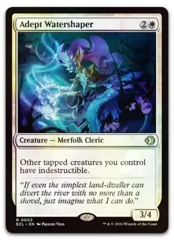 Adept Watershaper #3 (Foil) (NM) ECL Magic MTG - Image 1