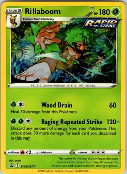Rillaboom - SWSH277 SWSH: Sword & Shield Promo Cards Pokemon TCG NM Holo - Image 1
