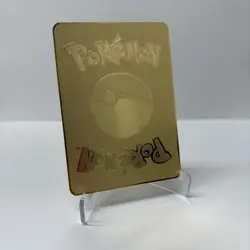 Surfing Pikachu 50HP Pokemon Gold Metal Card Collectible/Display - Image 2