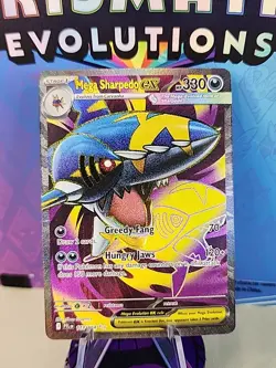 Pokemon TCG Mega Sharpedo EX 113/094 Phantasmal Flames NM - Image 1