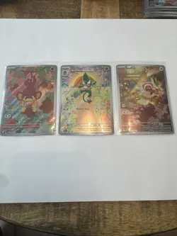 Lot Of 3 Pokemon TCG Set Illustration Rare Foil Cards Assortment Collection NEW - Image 1