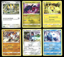 Regigigas Regidrago Regileki Set of 6 Card Collection English Rare Shiny Pokemon - Image 1