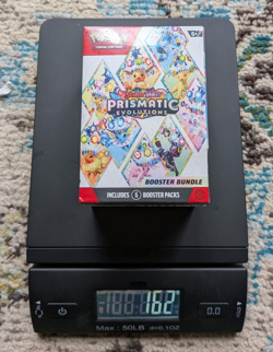 Pokemon TCG Prismatic Evolutions Booster Bundle Sealed 162g HEAVY - GOD PACKU 🤔 - Image 1
