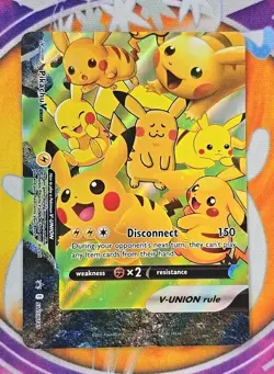 🔥2021 Pokemon SWSH BSP Celebrations Collection #141 Pikachu V Union Sleeved🔥📈 - Image 1