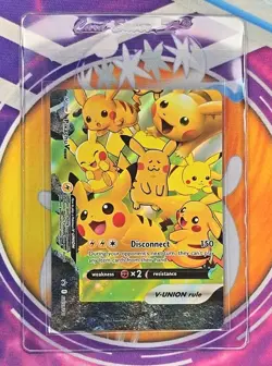 🔥2021 Pokemon SWSH BSP Celebrations Collection #141 Pikachu V Union Sleeved🔥📈 - Image 5