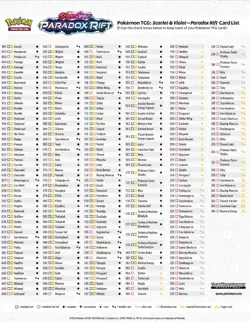 Pokemon Paradox Rift Complete Base Set - Common, Uncommon, Rare Holo - 162 Cards - Image 5