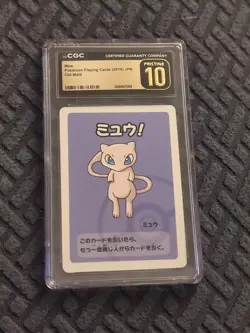 CGC PRISTINE 10 Graded 2019 Mew Old Maid Babanuki Pokemon Card Dr Ooyama Art 151 - Image 1