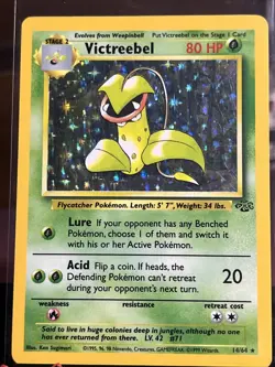 Pokemon TCG Card Victreebel (14) Holo Rare Jungle 14/64 MP - Image 1