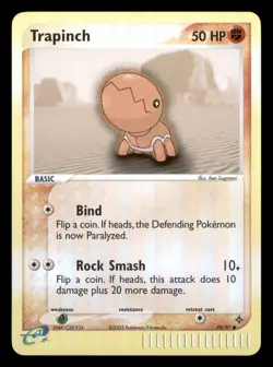 Lightly Played Trapinch 79/97 Reverse Holo Dragon Common - Image 1