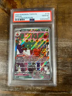 POKEMON 2024 Twlight Masquerade Full Art DIPPLIN #170 PSA 10 Gem Mint Rare - Image 1