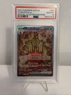 Pokemon TCG Stellar Crown Hydrapple EX Special Illustration Rare 167/142 PSA 10 - Image 1
