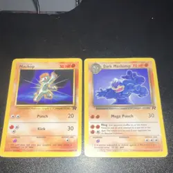 2000 Pokemon TCG Lot Team Rocket Machop 66 Dark Machamp 68 Regular Nintendo - Image 1