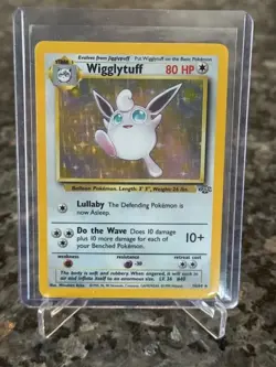 Vintage 1999 Pokemon WOTC Jungle Set Wigglytuff Holofoil Rare Card #16 - Image 1