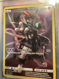 PSA 9 Armored Mewtwo 2019 Pokemon Black Star Promo SM228 Collectors Chest - Image 3
