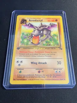 Pokemon Aerodactyl Fossil 1st Edition Non-Holo Rare Card 16/62 - Image 3