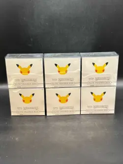 Lot of (6) Pokemon TCG Celebrations Elite Trainer Box ETB Sealed - Image 1
