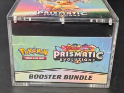 Pokemon SV8.5 Prismatic Evolutions Sealed Booster Bundle Display W/Acrylic Case - Image 5