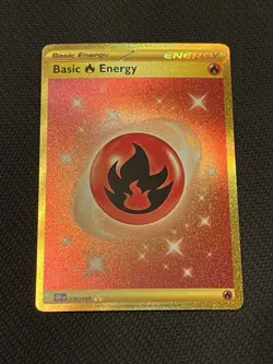 Pokemon TCG Obsidian Flames 230/197 Basic Fire Energy Secret Rare - NM - Image 1