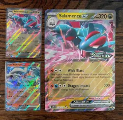 Pokemon - Reshiram ex 030/159 & Salamence ex 114/158 STAMPED Journey Together - Image 1
