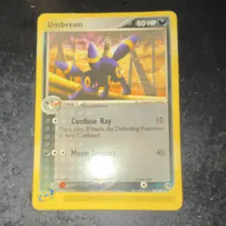 Nintendo Umbreon 24/100 80HP Rare Reverse Holo EX Sandstorm Stage 1 Pokemon TCG - Image 1