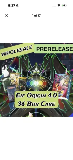 US BROKER Pokemon Chinese Eif Origin 4.0 Collection Case (36 Boxes) Prerelease - Image 1