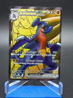 Pokemon TCG Cynthia's Garchomp EX #204 Destined Rivals Full Art SVP BSP Promo - Image 1