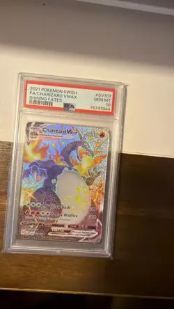 2021 Pokemon SWSH Shining Fates Charizard VMAX #SV107 HOLO PSA 10 GEM-MINT Rare - Image 5