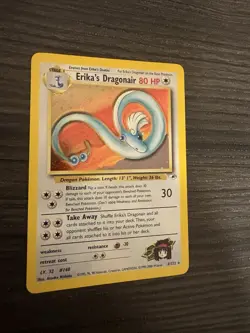 Pokemon TCG Erika's Dragonair Gym Heroes 4/132 Holo Unlimited Rare - Image 2