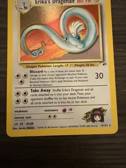 Pokemon TCG Erika's Dragonair Gym Heroes 4/132 Holo Unlimited Rare - Image 5