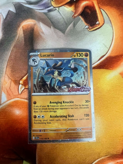 Lucario 114/198 Scarlet & Violet Stamped Promo Near Mint Pokemon TCG - Image 1