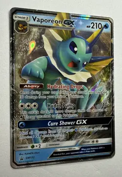 Vaporeon GX - SM172 - SM Black Star Promo NM, English Pokemon Promos Near Mint - Image 2