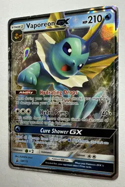 Vaporeon GX - SM172 - SM Black Star Promo NM, English Pokemon Promos Near Mint - Image 3
