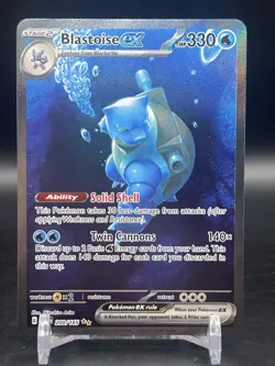 Blastoise ex 200/165 Special Illustration Rare Pokemon Scarlet & Violet 151 NM - Image 1